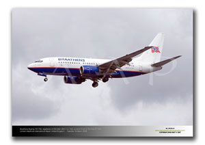 LHR-056 - Braathens Boeing 737-705 - LN-TUD (Msn 28217 Ln 142)