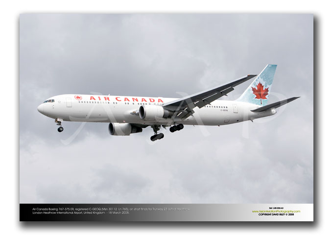 LHR-058 - Air Canada Boeing 767-375 ER - C-GEOQ (Msn 30112  Ln 765)