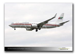 LHR-059 - United Arab Emirates Boeing 737-8EX BBJ2 - A6-AUH (Msn 33473  Ln 1196)
