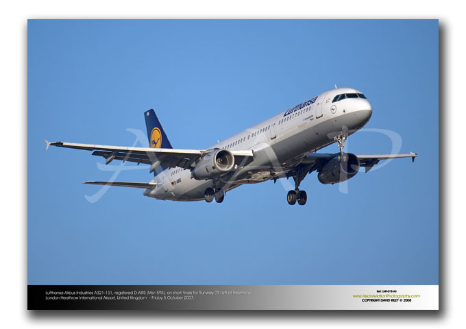 LHR-078 - Lufthansa Airbus Industries A321-131 - D-AIRS (Msn 595),
