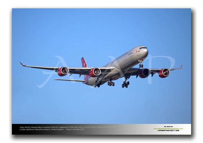 LHR-079 - Virgin Atlantic Airways Airbus Industries A340-642 - G-VGAS (Msn 639) and named �Varga Girl�