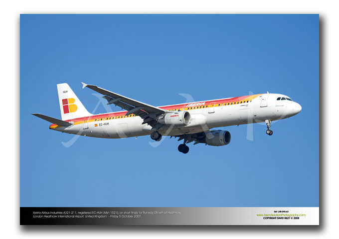 LHR-095 - Iberia Airbus Industries A321-211 - EC-HUH (Msn 1021)