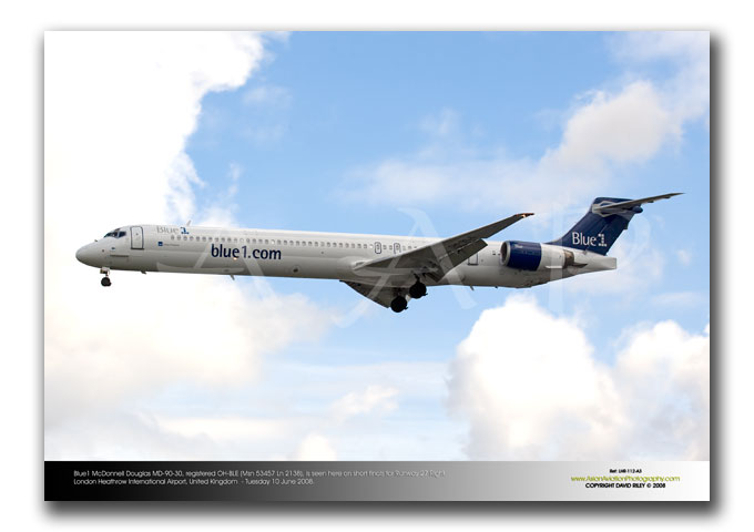 LHR-112 - Blue1 McDonnell Douglas MD-90-30 - OH-BLE (Msn 53457 Ln 2138)