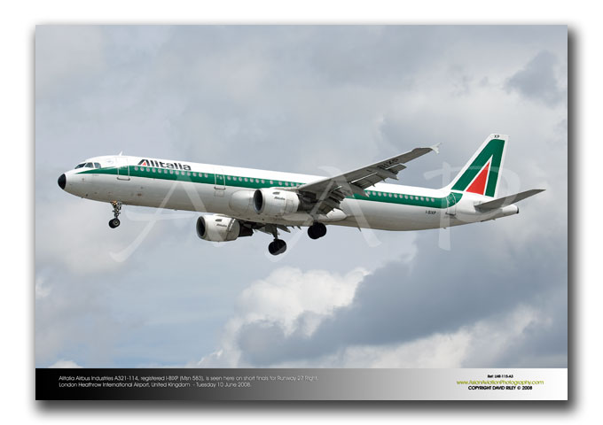 LHR-115 - Alitalia Airbus Industries A321-114 - I-BIXP (Msn 583)