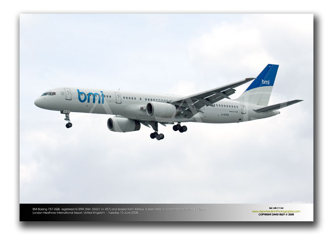 LHR-117 - BMI Boeing 757-2Q8 - G-STRX (Msn 25621 Ln 457)