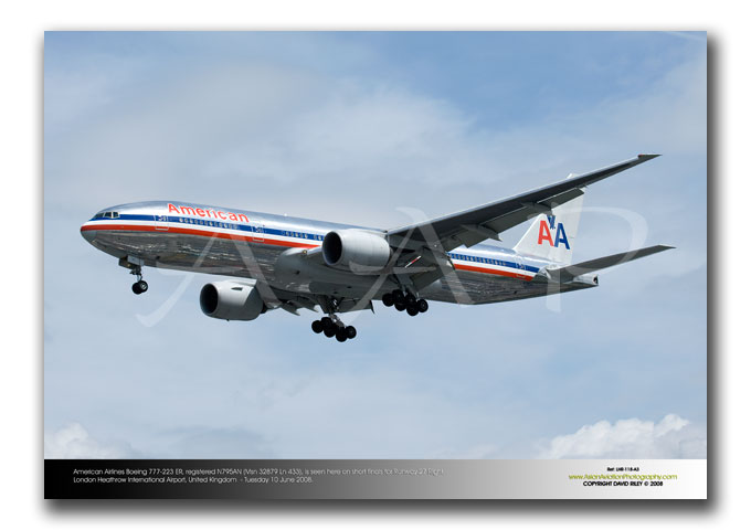 LHR-118 - American Airlines Boeing 777-223 ER - N795AN (Msn 32879 Ln 433)