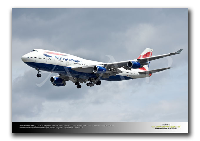 LHR-123 - British Airways Boeing 747-436 - G-BYGC (Msn 25823 Ln 1195)