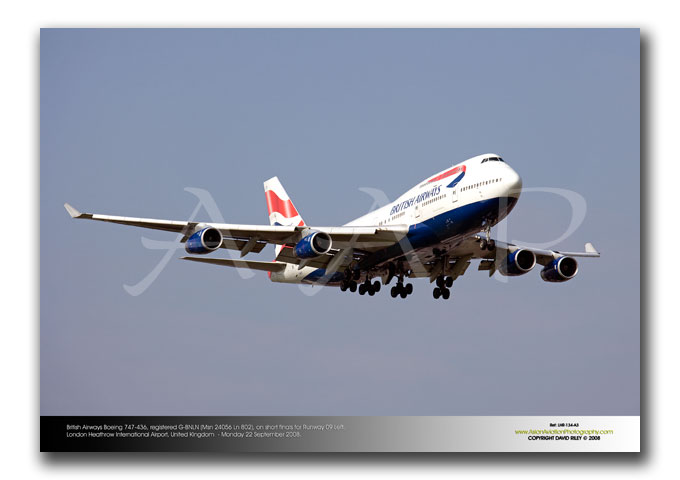 LHR-134 - British Airways Boeing 747-436 - G-BNLN (Msn 24056 Ln 802)