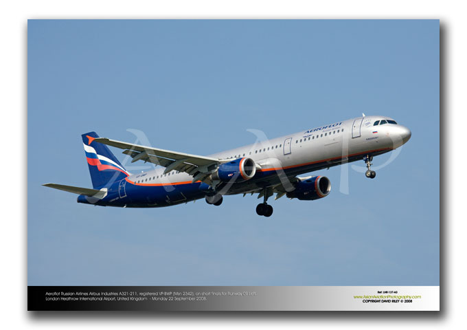 LHR-137 - Aeroflot Russian Airlines Airbus Industries A321-211 - VP-BWP (Msn 2342)