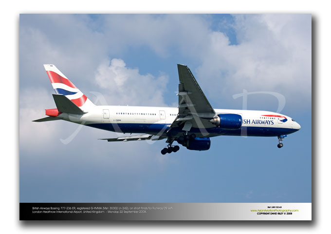 LHR-152 - British Airways Boeing 777-236 ER - G-YMMA (Msn 30302 Ln 242),