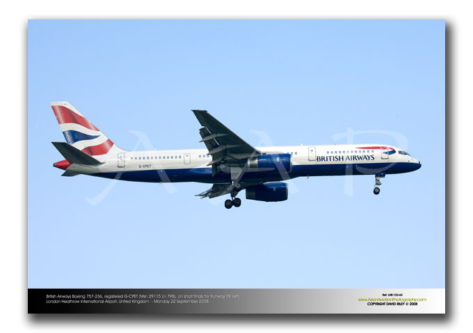 LHR-153 - British Airways Boeing 757-236 - G-CPET (Msn 29115 Ln 798)