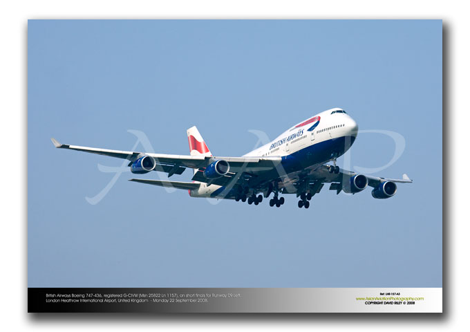 LHR-157 - British Airways Boeing 747-436 - G-CIVW (Msn 25822 Ln 1157)