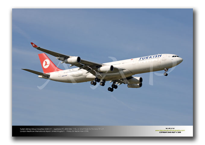 LHR-167 - Turkish Airlines Airbus Industries A340-311 - TC-JDM (Msn 115)