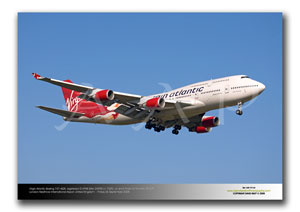 LHR-197 - Virgin Atlantic Airways Boeing 747-4Q8 - G-VFAB (Msn 24958 Ln 1028) and named �Lady Penelope�