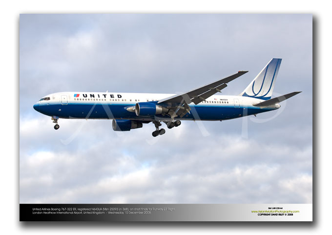 LHR-228 - United Airlines Boeing 767-322 ER - N643UA (Msn 25093 Ln 368)