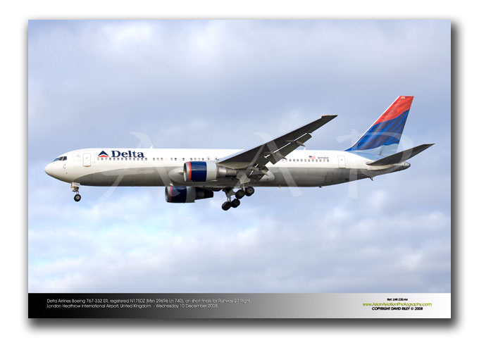 LHR-230 - Delta Airlines Boeing 767-332 ER - N175DZ (Msn 29696 Ln 740)