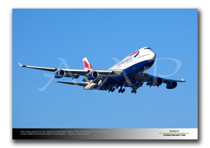 LHR-237 - British Airways Boeing 747-436 - G-BNLM (Msn 24055 Ln 795)