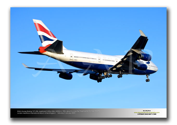 LHR-239 - British Airways Boeing 747-436 - G-BNLJ (Msn 24052 Ln 789)