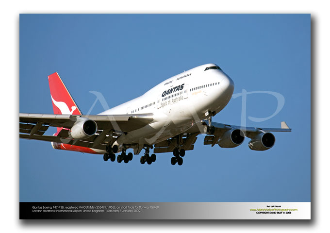 LHR-246 - Qantas Boeing 747-438 - VH-OJR (Msn 25547 Ln 936)