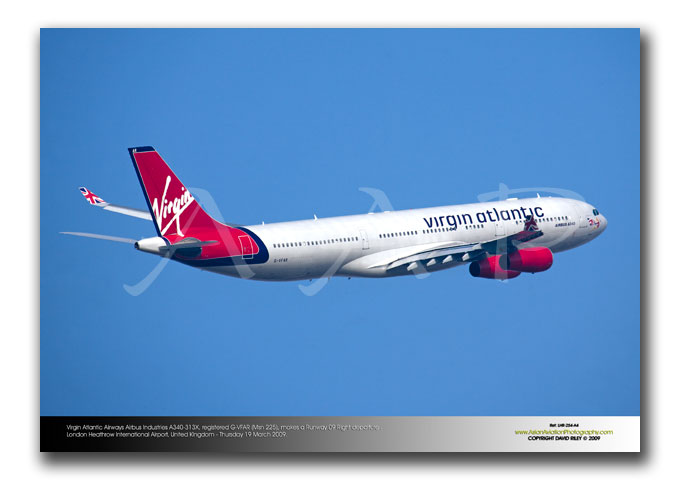 LHR-254 - Virgin Atlantic Airways Airbus Industries A340-313 - G-VFAR (Msn 225) and named �Diana�