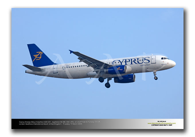 LHR-266 - Cyprus Airways Airbus Industries A320-231 - 5B-DBC (Msn 295)
