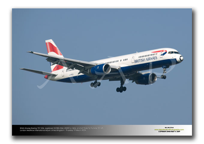 LHR-270 - British Airways Boeing 757-236 - G-BPED (Msn 25059 Ln 363)