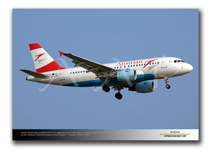 LHR-273 - Austrian Airlines Airbus Industries A319-112 - OE-LDC (Msn 2262),