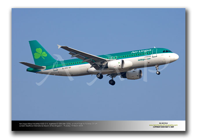 LHR-278 - Aer Lingus Airbus Industries A320-214 - EI-DEB (Msn 2206)