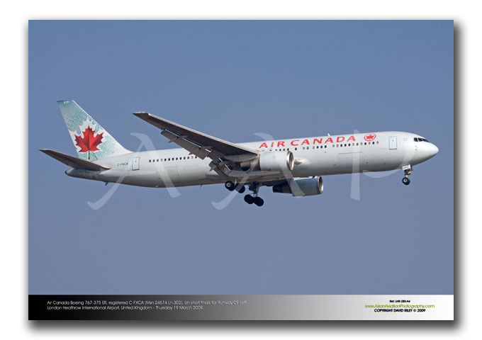 LHR-280 - Air Canada Boeing 767-375 ER - C-FXCA (Msn 24574 Ln 302)