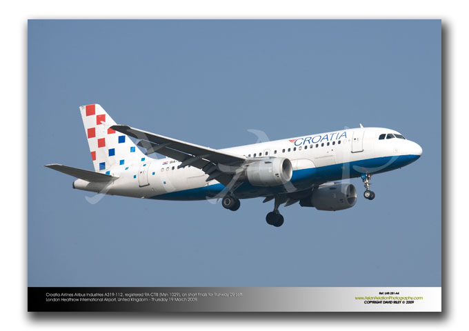 LHR-281 - Croatia Airlines Airbus Industries A319-112 - 9A-CTIB (Msn 1029)