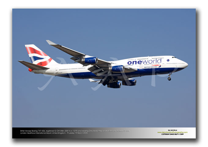 LHR-290 - British Airways Boeing 747-436 - G-CIVI (Msn 25814 Ln 1079) is wearing One World titles