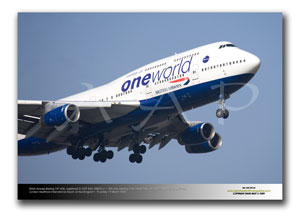 LHR-295 - British Airways Boeing 747-436 - G-CIVP (Msn 28850 Ln 1144) is wearing One World titles
