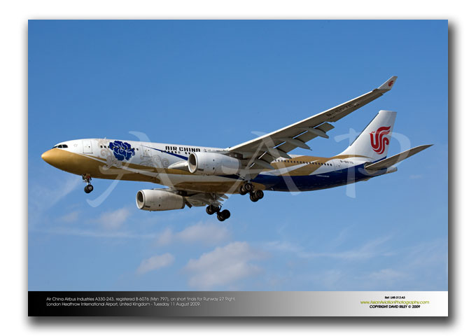 LHR-312 - Air China Airbus Industries A330-243 - B-6076 (Msn 797)