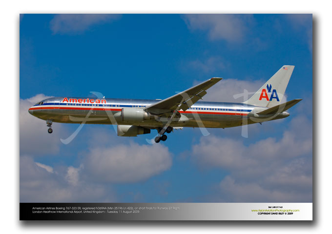 LHR-317 - American Airlines Boeing 767-323 ER - N369AA (Msn 25196 Ln 422),