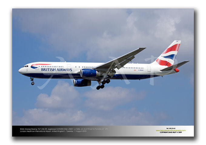 LHR-324 - British Airways Boeing 767-336 ER - G-BNWW (Msn 25831 Ln 526)
