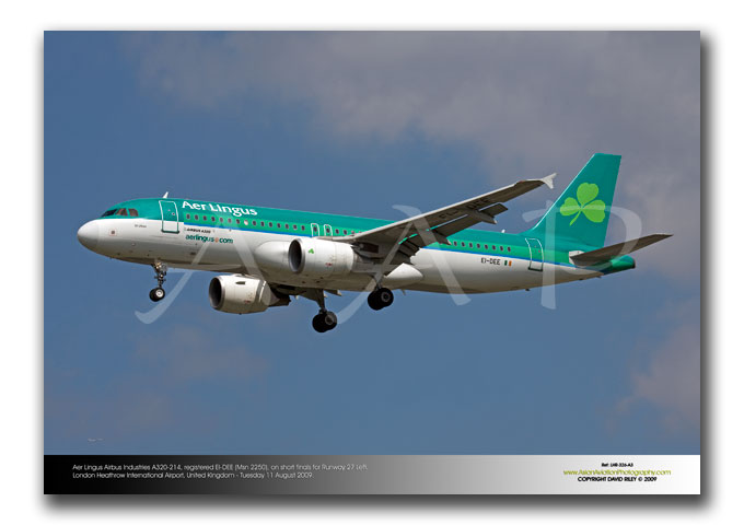 LHR-326 - Aer Lingus Airbus Industries A320-214 - EI-DEE (Msn 2250)