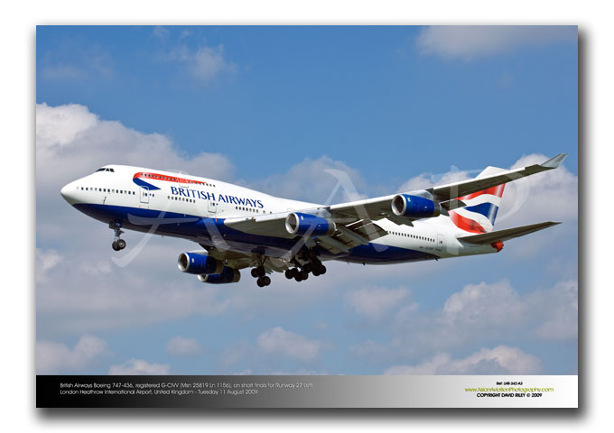 LHR-342 - British Airways Boeing 747-436 -  G-CIVV (Msn 25819 Ln 1156),