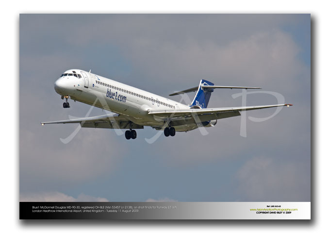 LHR-343 - Blue1 McDonnell Douglas MD-90-30 - OH-BLE (Msn 53457 Ln 2138)