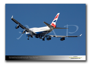 LHR-363 - British Airways Boeing 747-436 - G-CIVC (Msn 25812 Ln 1022) executes a 27 Right Missed Approach 