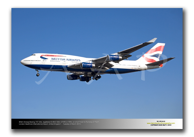 LHR-364 - British Airways Boeing 747-436 - G-BNLY (Msn 27090 Ln 959)