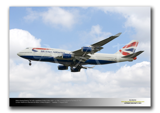 LHR-369- British Airways Boeing 747-436 - G-BNLD (Msn 23911 Ln 744)