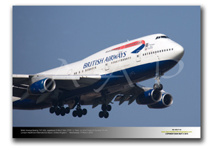 LHR-371 - British Airways Boeing 747-436 - G-BNLZ (Msn 27091 Ln 964) is wearing the 10 Years of Change for Good logo