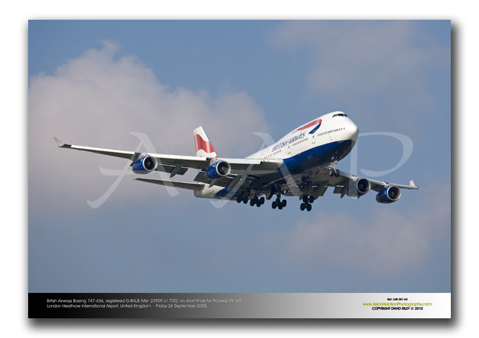 LHR-381 - British Airways Boeing 747-436 - G-BNLB (Msn 23909 Ln 730)