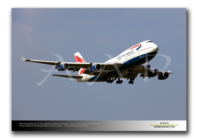 LHR-389 - British Airways Boeing 747-436 - G-BNLW (Msn 25432 Ln 903)