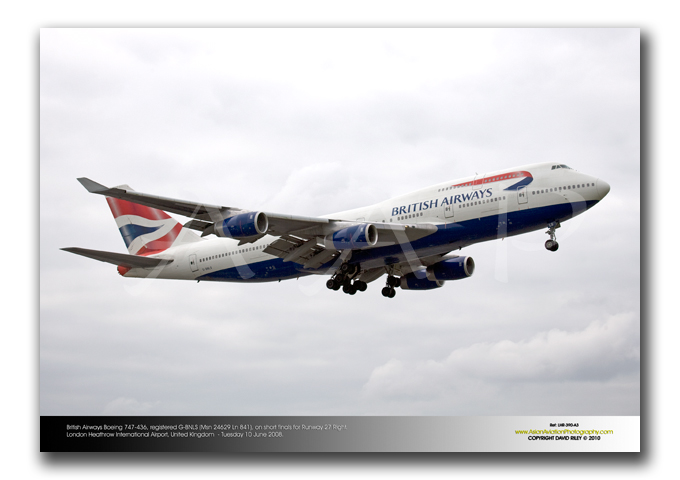 LHR-390 - British Airways Boeing 747-436 - G-BNLS (Msn 24629 Ln 841)