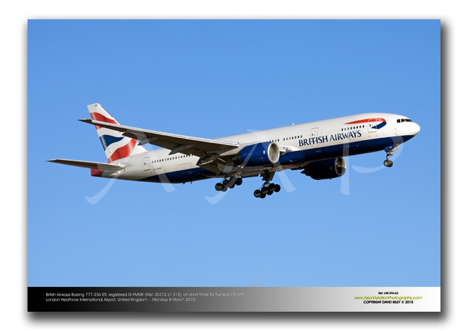 LHR-396 - British Airways Boeing 777-236ER - G-YMMK (Msn 30312 Ln 312)
