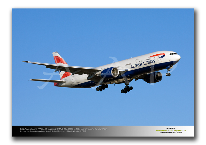 LHR-397 - British Airways Boeing 777-236ER - G-YMMS (Msn 36517 Ln 784)