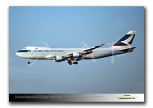 LHR-456 - Cathay Pacific Cargo Boeing 747-467F ER SCD-  B-LIB (Msn 36867 Ln 1409)
