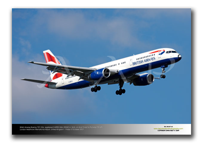 LHR-491 - British Airways Boeing 757-236 - G-BPEE (Msn 25060 Ln 363)
