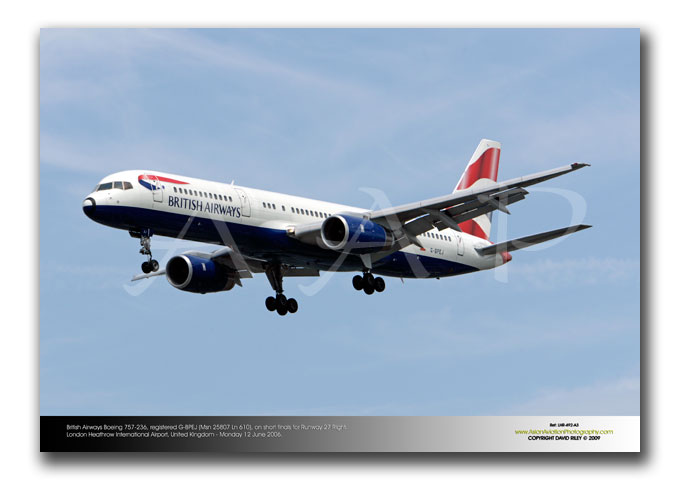 LHR-492 - British Airways Boeing 757-236 - G-BPEJ (Msn 25807 Ln 610)